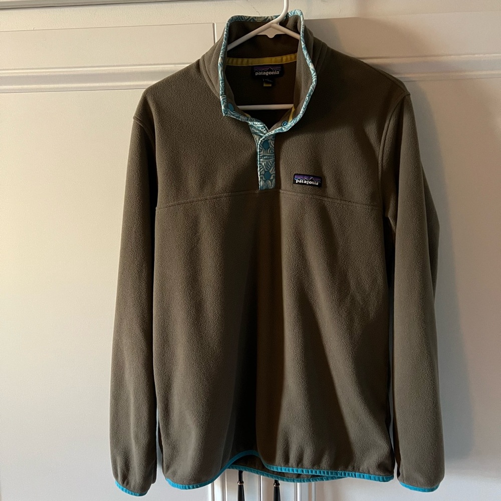 Patagonia Olive Green Fleece Pullover